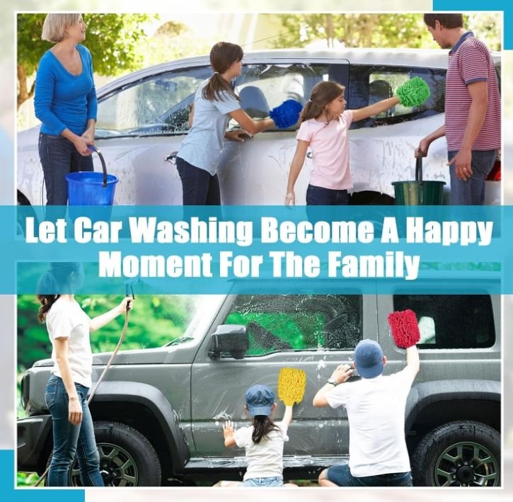 Microfiber Hand Glove Duster Cleaner For Car Wash - Image 4