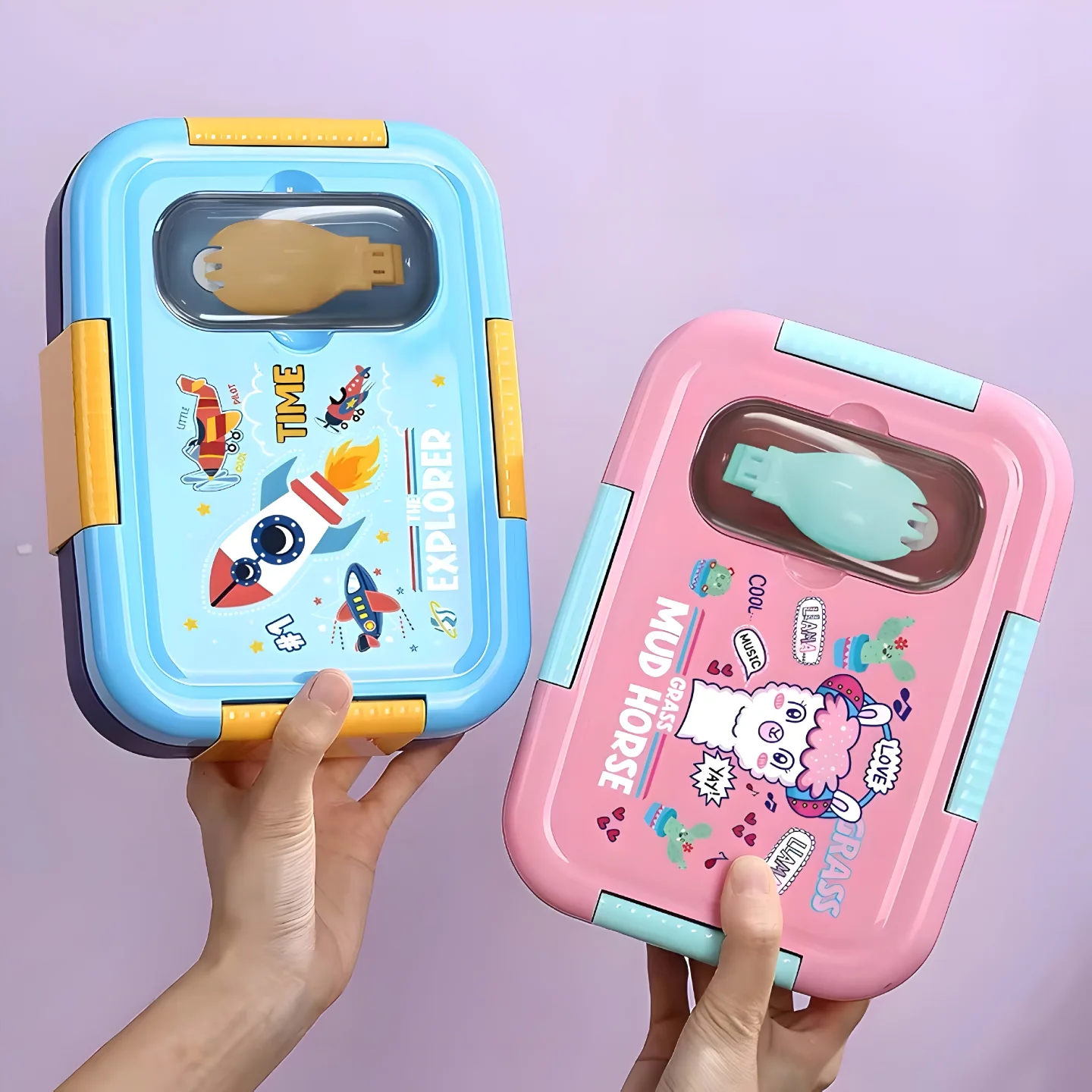 Stainless Steel Bento Lunch Box for Kids - Image 4
