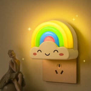 Rainbow Night Lamp, Kids Nightlight Lamp, Rainbow Cloud Kids Lamp