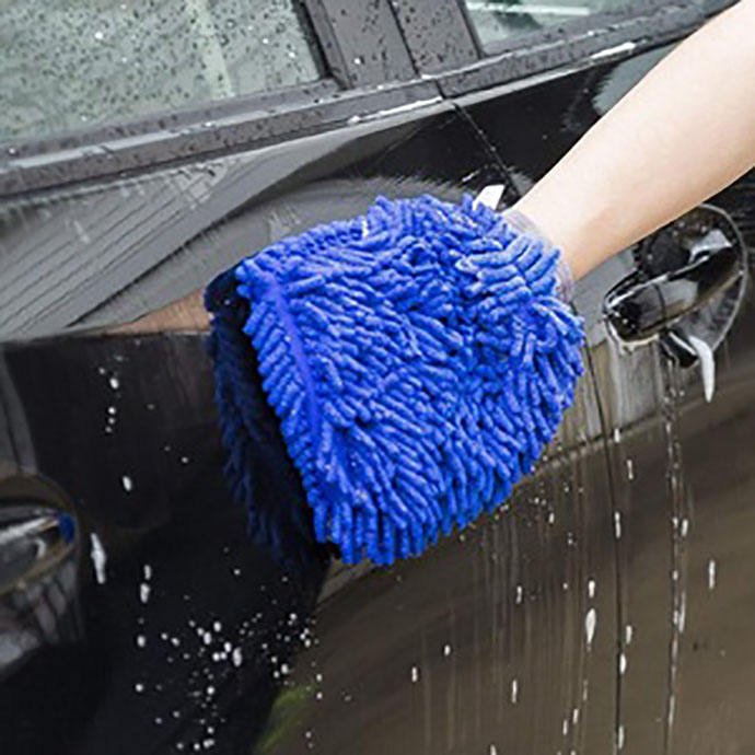Microfiber Car Cleaning Cloth Towel Gloves Washing Cleaning Anti Scratch Car Washer Random Color - Image 4