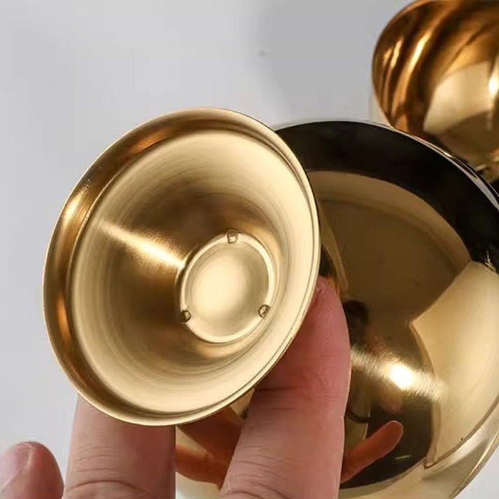 Golden Ice Cream Bowl, Stainless Steel Ice Cream Cup, Stainless Steel Ice Bucket For Outdoor - Image 3