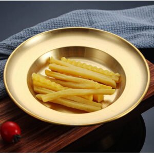 Juliana Style Luxury Golden Plate 17CM– 23CM