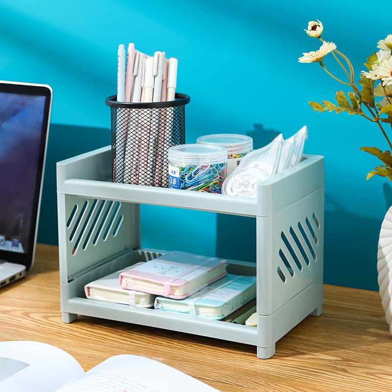 2 Tier Storage Rack Desktop Organizer - Image 2
