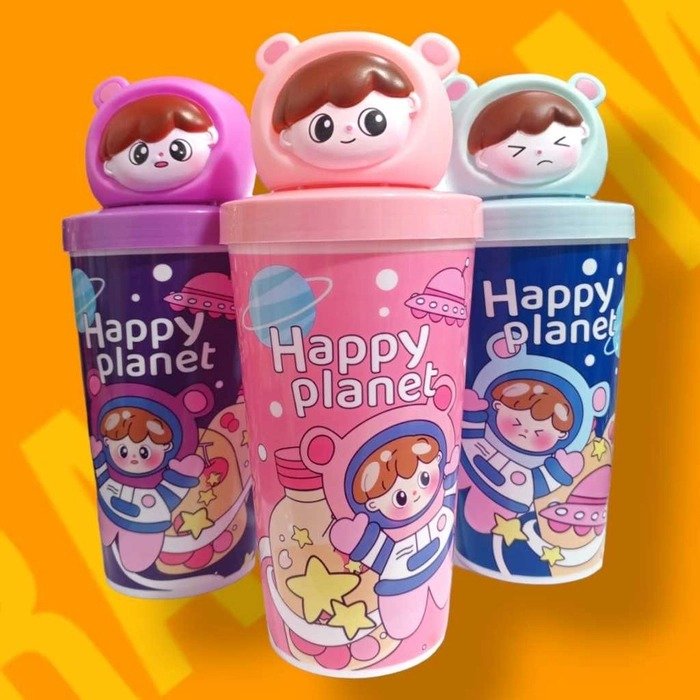 Cute Space ,Planet Plastic Water Bottle For Kids - Image 2