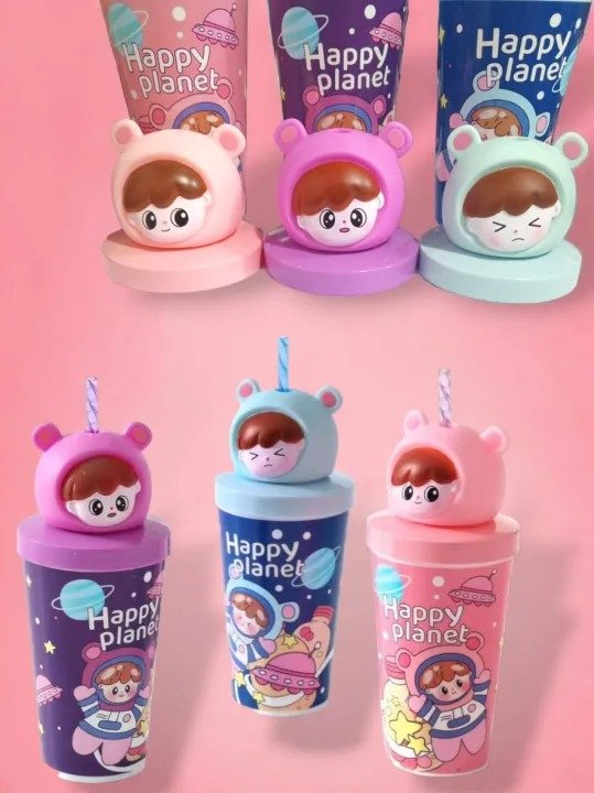Cute Space ,Planet Plastic Water Bottle For Kids - Image 3