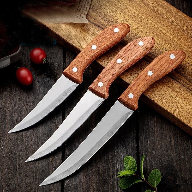 5inch Kitchen Boning Knife Stainless Steel Fruit Knife With Wooden Handle - Image 2