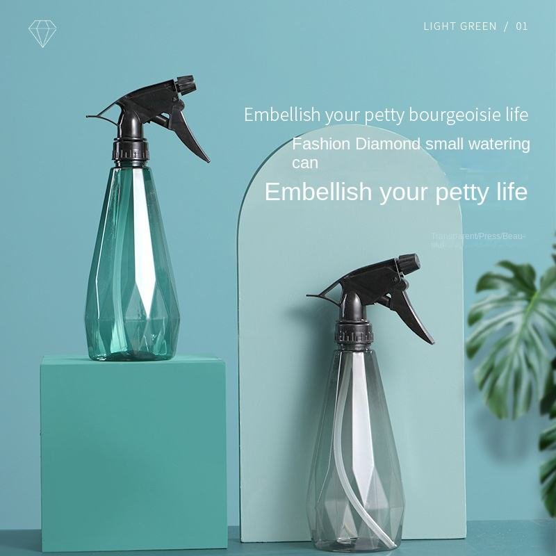Diamond Plastic Spray Bottle 500ml For Travel Beauty Cleaning Gardening - Image 3