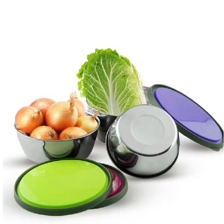 Premium Stainless Steel Mixing Bowls With Airtight Lids - Image 4