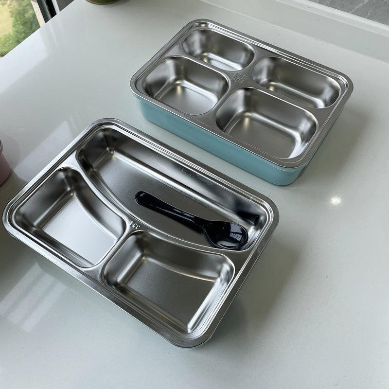 3-Compartment Stainless Steel Leakproof Bento Lunch Box - Image 4