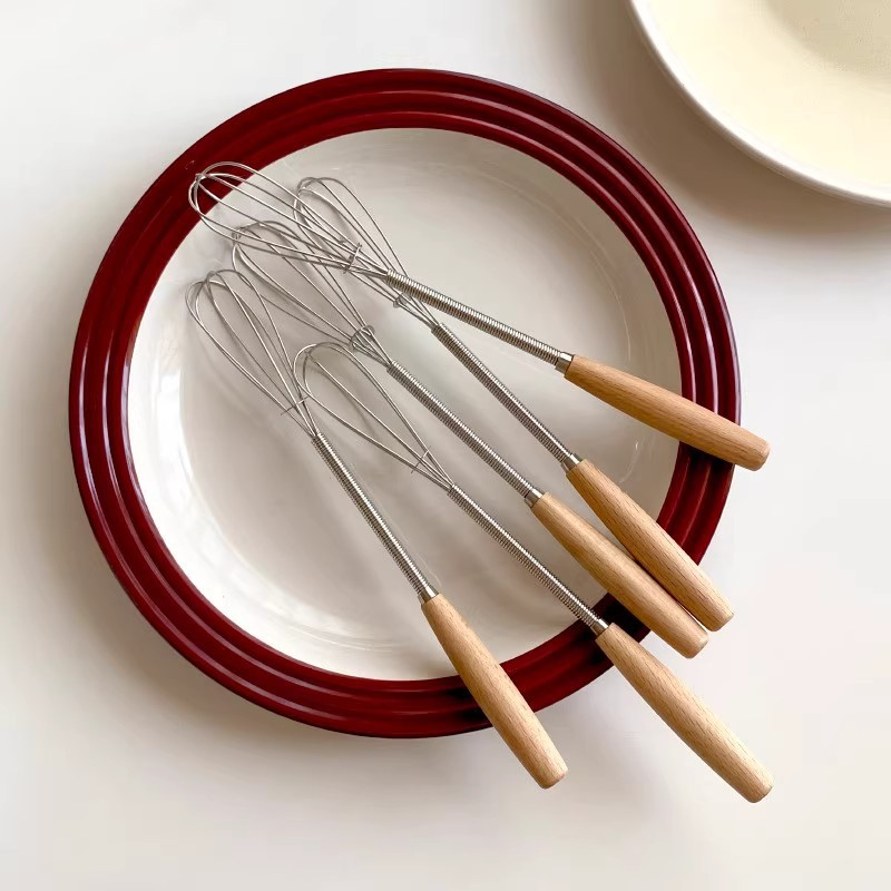 Mini Whisk With Wooden Handle For Effortless Mixing And Blending - Image 5
