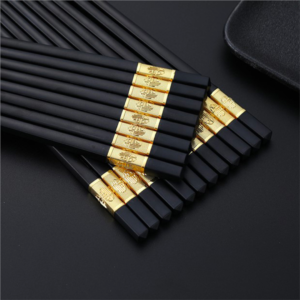 27Cm Alloy Chopsticks Non Slip Hot Pot Chopstick(5pairs)