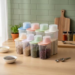 2.5L Large Capacity Airtight Dry Food Container