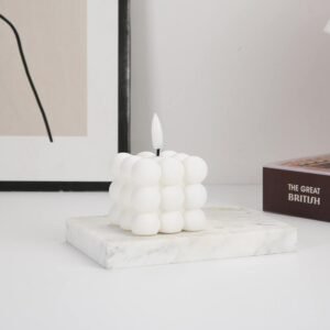 Bubble Silicone Pillar Candle Light