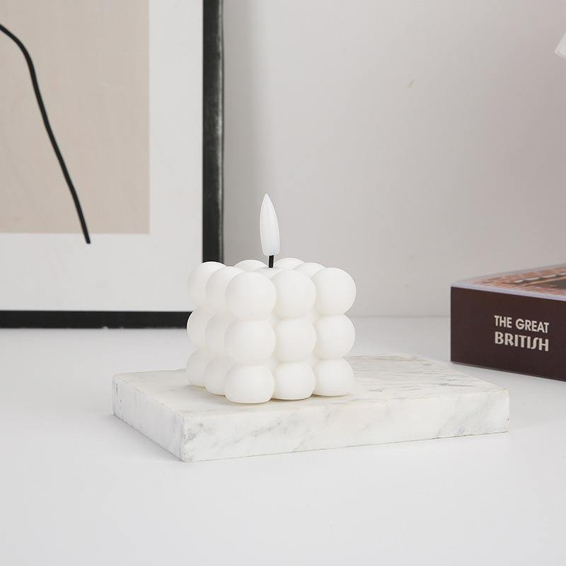 Bubble Silicone Pillar Candle Light
