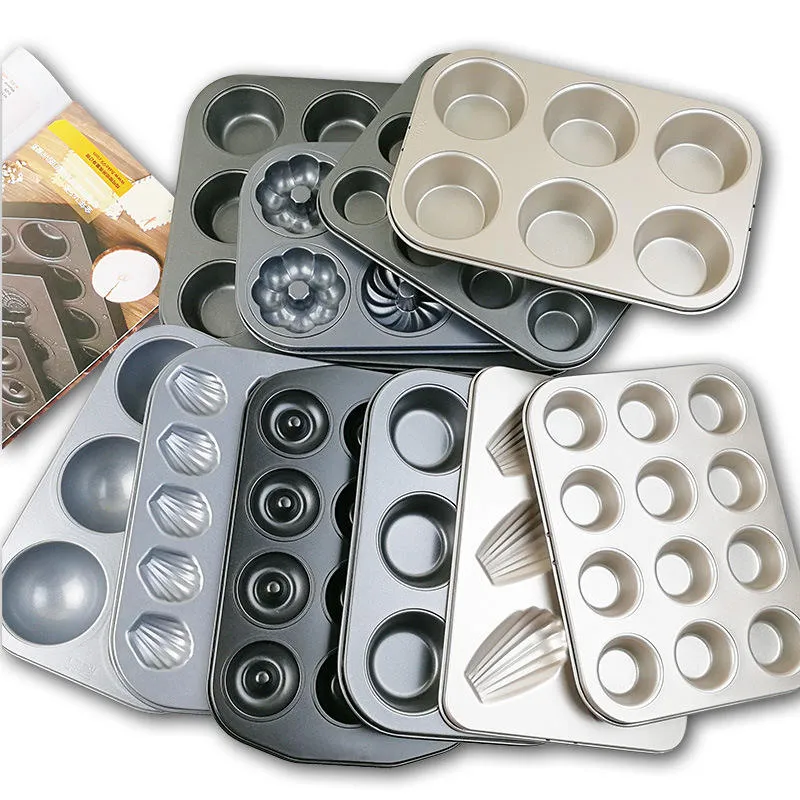 Non-Stick Multi-Shape Cake Mold Tray Set – Heavy-Duty Baking Pan - Image 4