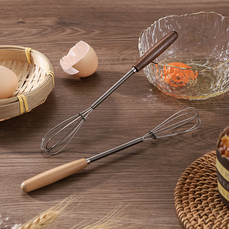 Mini Whisk With Wooden Handle For Effortless Mixing And Blending - Image 3