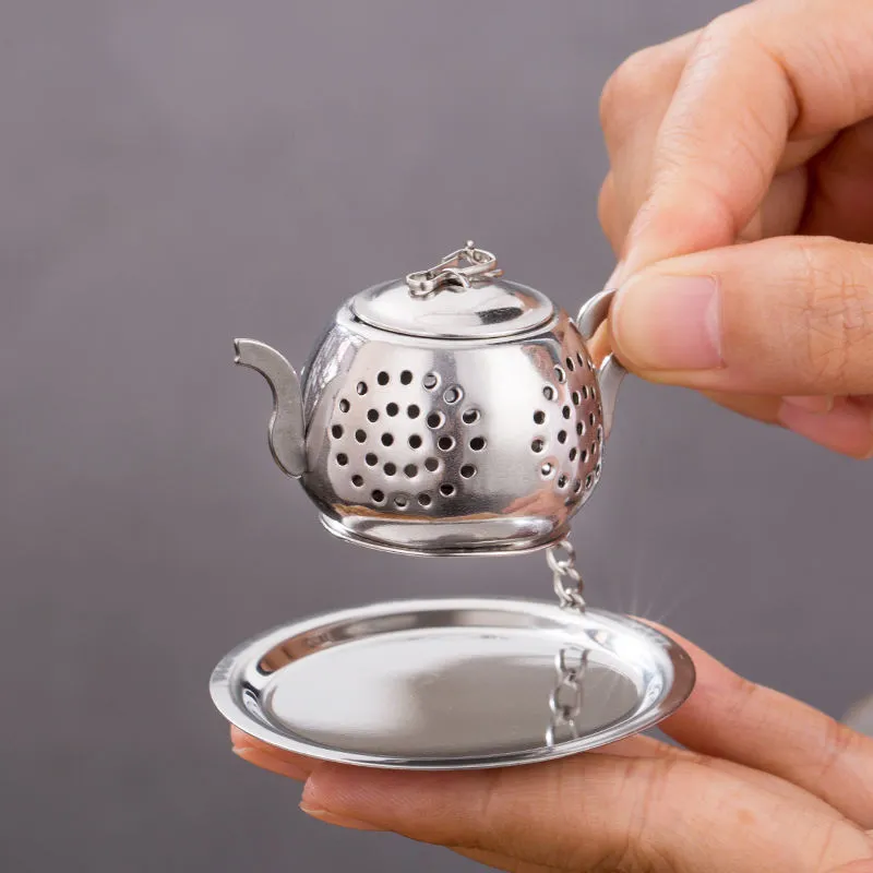 Mini Teapot Tea Infuser Strainer Filter Stainless Steel