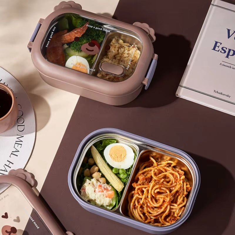 Lunch Box Stainless Steel Double Sided Lock - Image 3