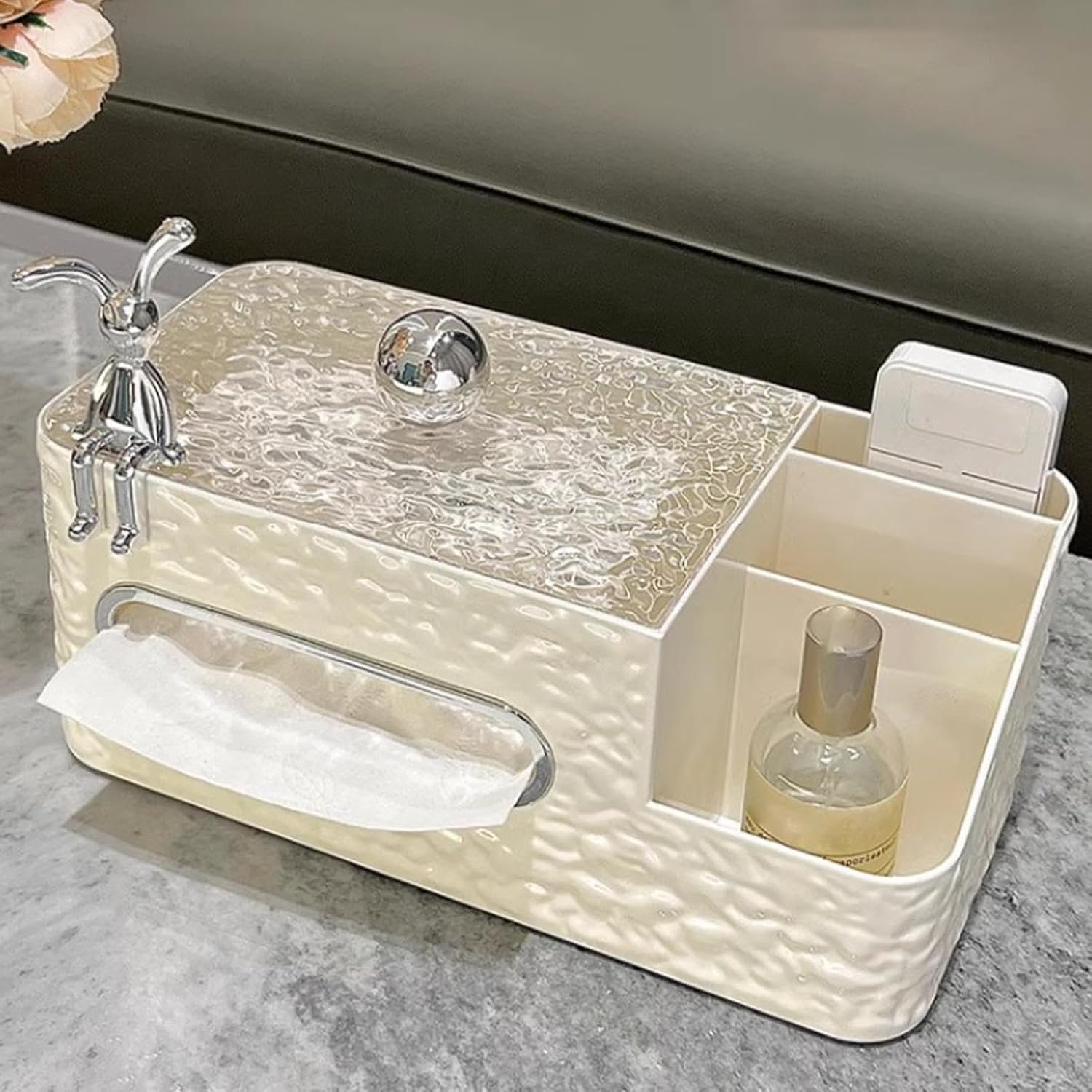 Bunny Tissue Box with Compartments - Image 3