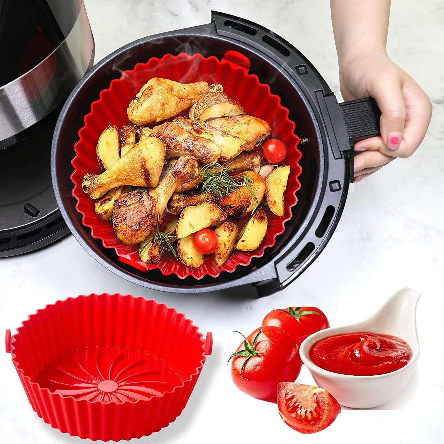 Reusable Non-Stick Silicon Air Fryer