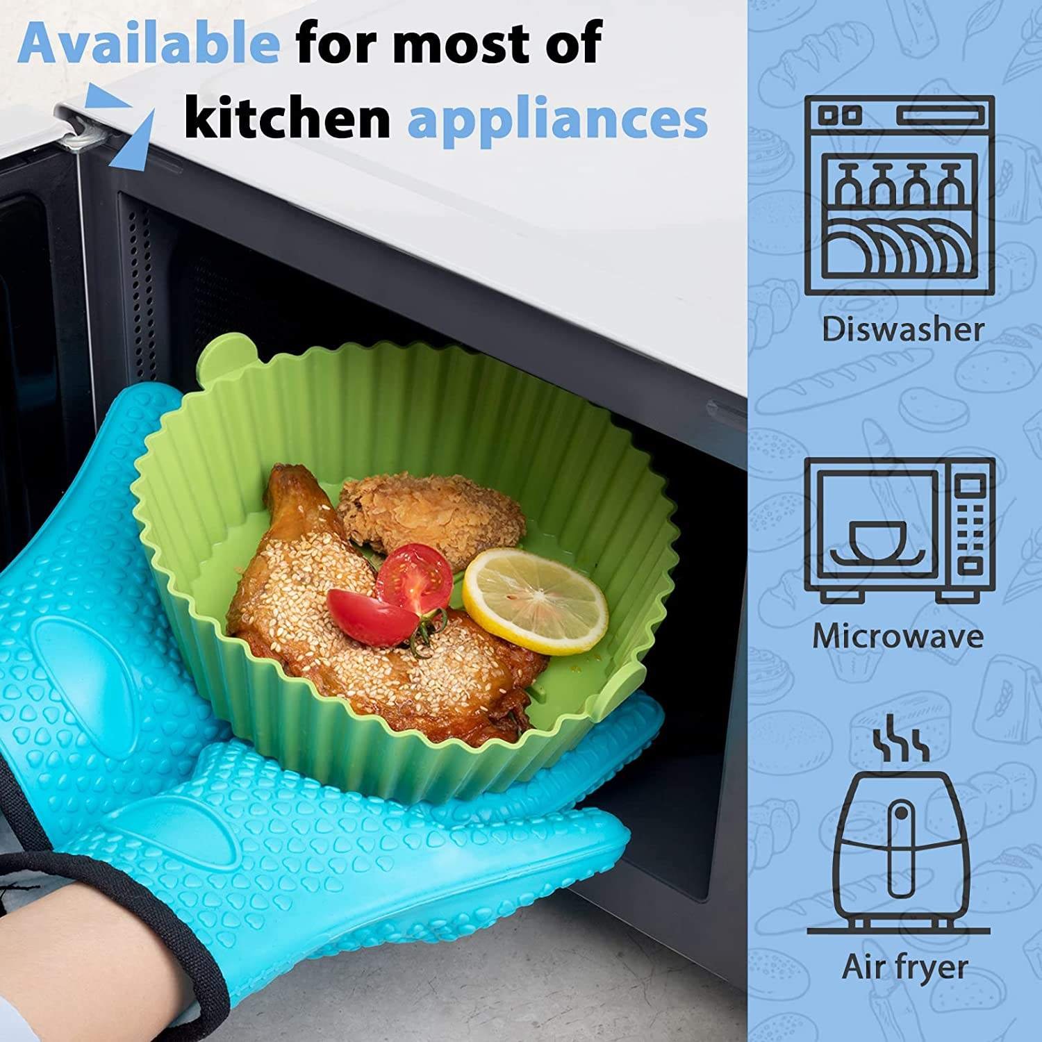 Reusable Non-Stick Silicon Air Fryer - Image 5