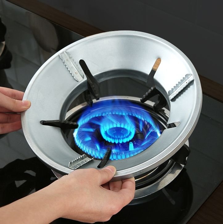 Stainless Steel Gas Stove Saver Windproof Cover Burner Stand - Image 5