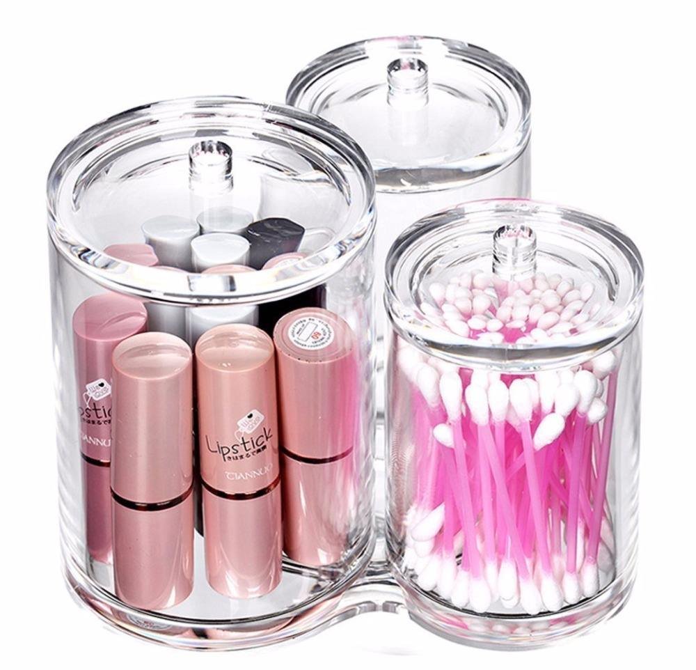 Elegant 2-in-1 Acrylic Cosmetic & Makeup Organizer - Image 2