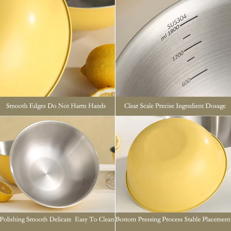 Premium Stainless Steel Nesting Kitchen Mixing Bowls Set - Image 4