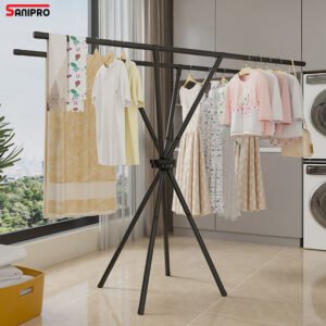 Heavy-Duty Extendable X-Frame Clothes Drying Rack