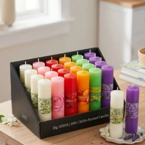Premium Scented Pillar Candles – Long Lasting Fragrance Candles (Small & Large Sizes Available)