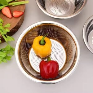 Stainless Steel Kitchen Colander Strainer Basket