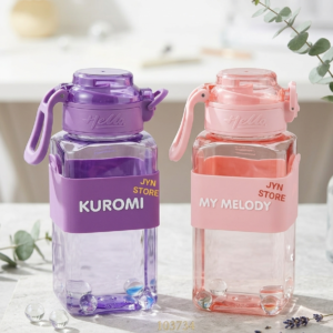 Sanrio Kuromi My Melody Square Water Bottle