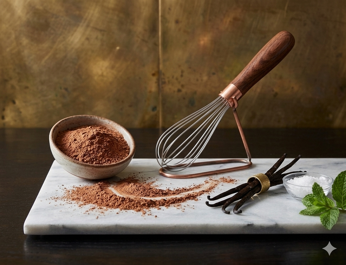 Premium Wooden Handle Stainless Steel Kitchen Baking Whisk - Image 2