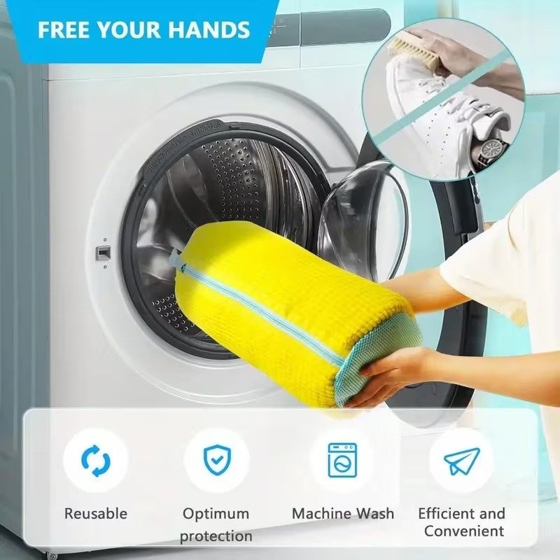 Premium Chenille Mesh Sneaker Washing Machine Bag - Image 6