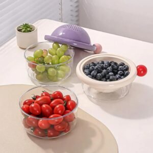 Round Glass Food Storage Containers With Lids