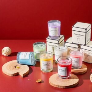 Glass Scented Wax Candle For Gift