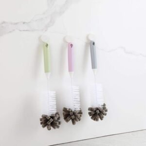 Long Handle Bottle Cleaning Brush With Sponge