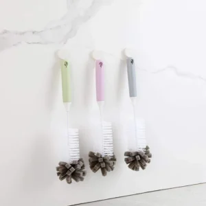 Long Handle Bottle Cleaning Brush With Sponge