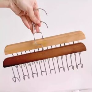 Anti Slip 8 Hook Coat & Scarf Organizer – Space Saving Hanger