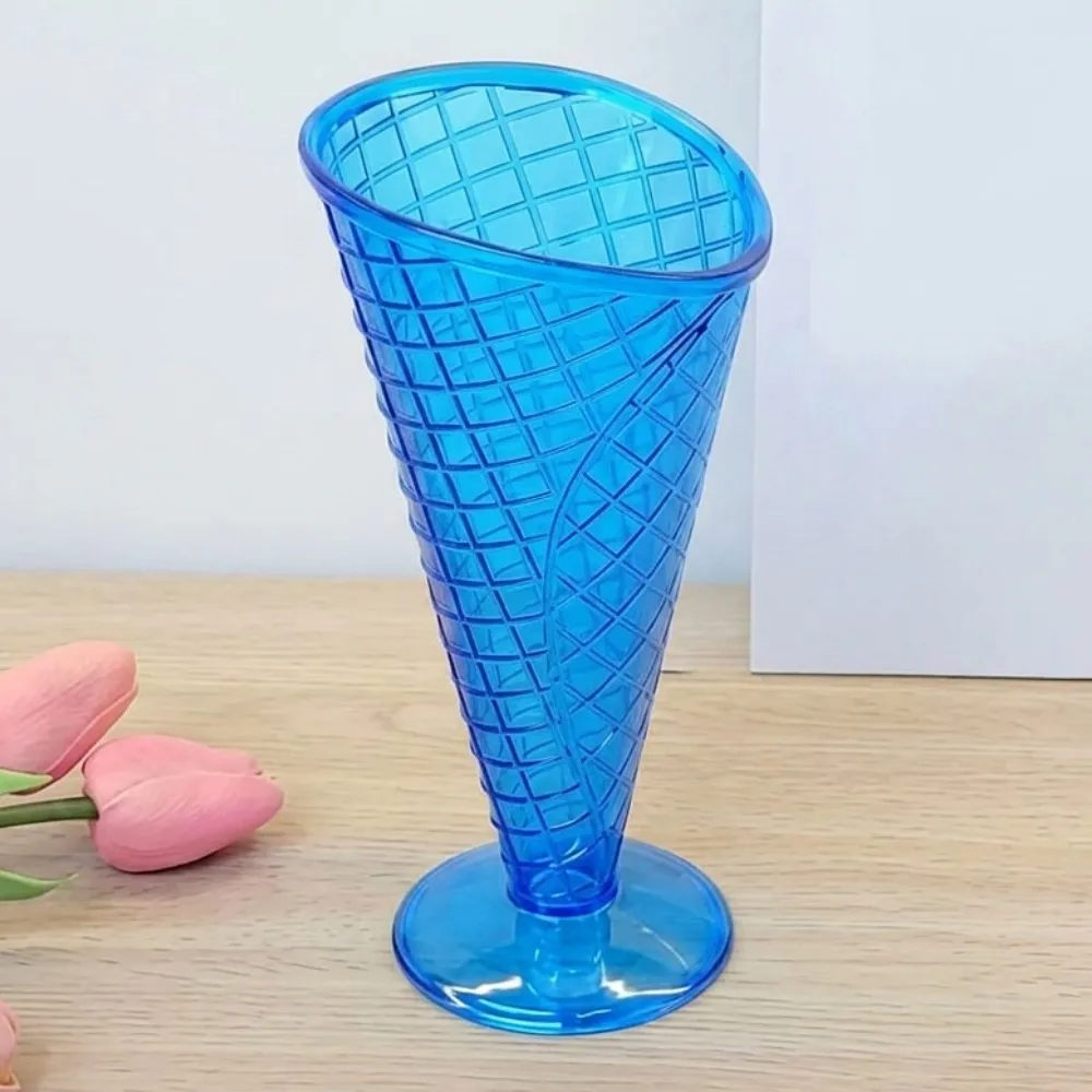 Colorful Plastic Ice Cream Cone Dessert Cups - Image 4