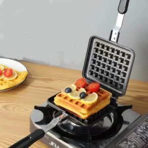 Nonstick Stovetop Waffle Maker Iron Double Sided Pan