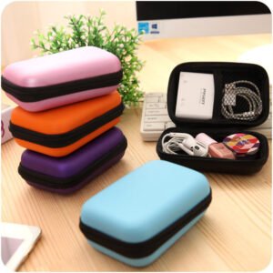 Portable Hard Shell Electronics and Cable Organizer Case