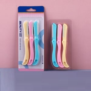 3Pcs Foldable Eyebrow Razor Set Facial Hair Remover