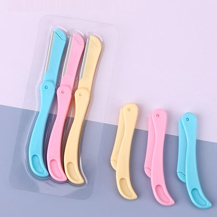 3Pcs Foldable Eyebrow Razor Set Facial Hair Remover - Image 3