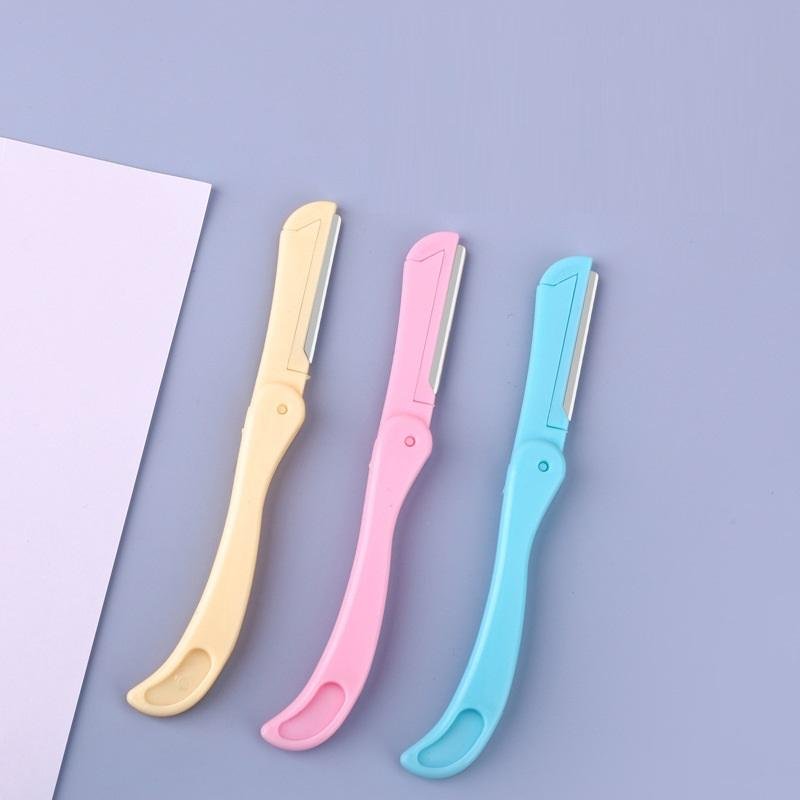 3Pcs Foldable Eyebrow Razor Set Facial Hair Remover - Image 2