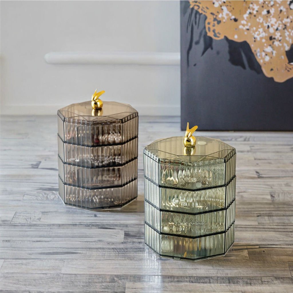 Rotating Multi Layer Jewelry Organizer Storage Box - Image 3