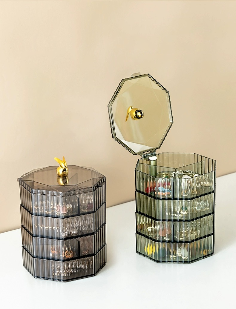 Rotating Multi Layer Jewelry Organizer Storage Box - Image 4