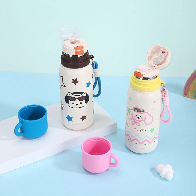Stainless Steel Vacuum Bottle 550ML – Kids Insulated Thermal Water Bottle - Image 3