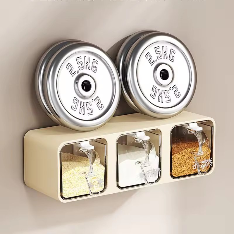 3 Partition Wall Mounted Premium Quality Spice Box - Image 2