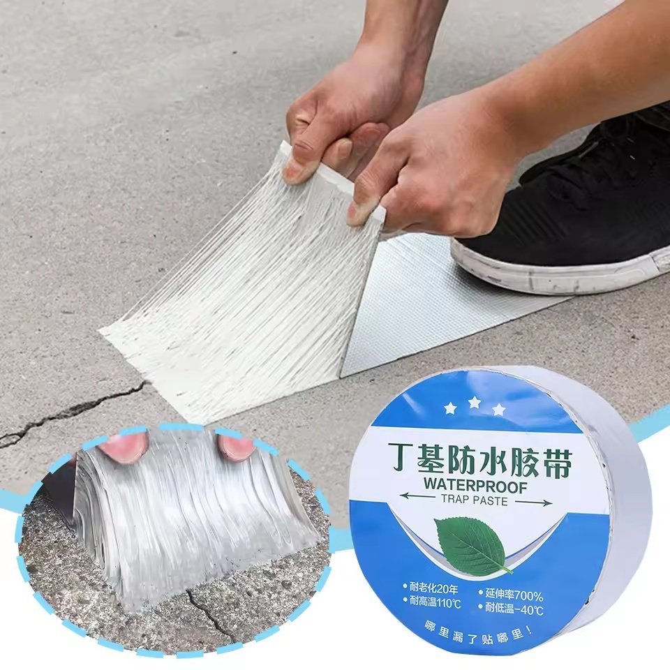 Leakproof Aluminum Foil Butyl Rubber Waterproof Tape - Image 2